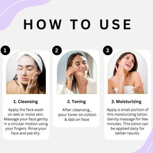 Load image into Gallery viewer, Cleanser, Toner & Moisturizer (CTM) Combo Kit for All Skin Types