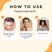 Load image into Gallery viewer, Aroma Treasures Papaya Cleanup Kit - For All Skin Type (25g)