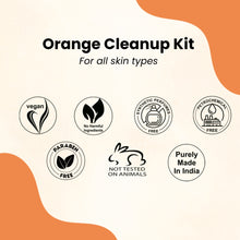 Load image into Gallery viewer, Aroma Treasures Orange Cleanup Kit - For All Skin Type (25g/ml)