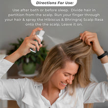 Load image into Gallery viewer, Aroma Treasures Hibiscus & Bhringraj Scalp Rasa – Hair Tonic Spray for Hair Fall Control & Stronger Hair (60 ml)