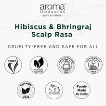 Load image into Gallery viewer, Aroma Treasures Hibiscus & Bhringraj Scalp Rasa – Hair Tonic Spray for Hair Fall Control & Stronger Hair (60 ml)