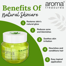 Load image into Gallery viewer, Aroma Treasures Aloe Vera Gel (Hydrating & Moisturizing Gel For Face, Body & Hair) - 125g - Aroma Treasures.com