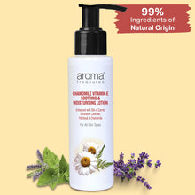 Load image into Gallery viewer, Aroma Treasures Chamomile Vitamin-E Soothing & Moisturizing Lotion - 100ml