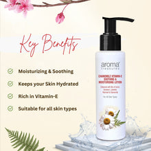 Load image into Gallery viewer, Aroma Treasures Chamomile Vitamin-E Soothing & Moisturizing Lotion - 100ml