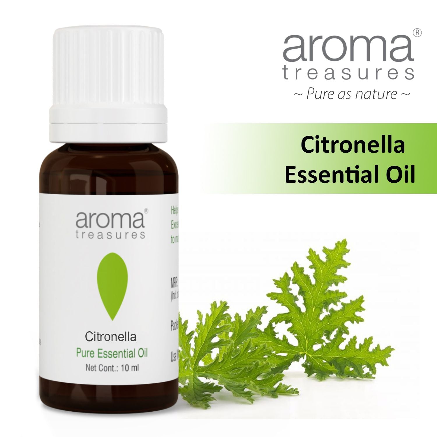 Aroma Treasures Citronella Essential Oil (10ml)