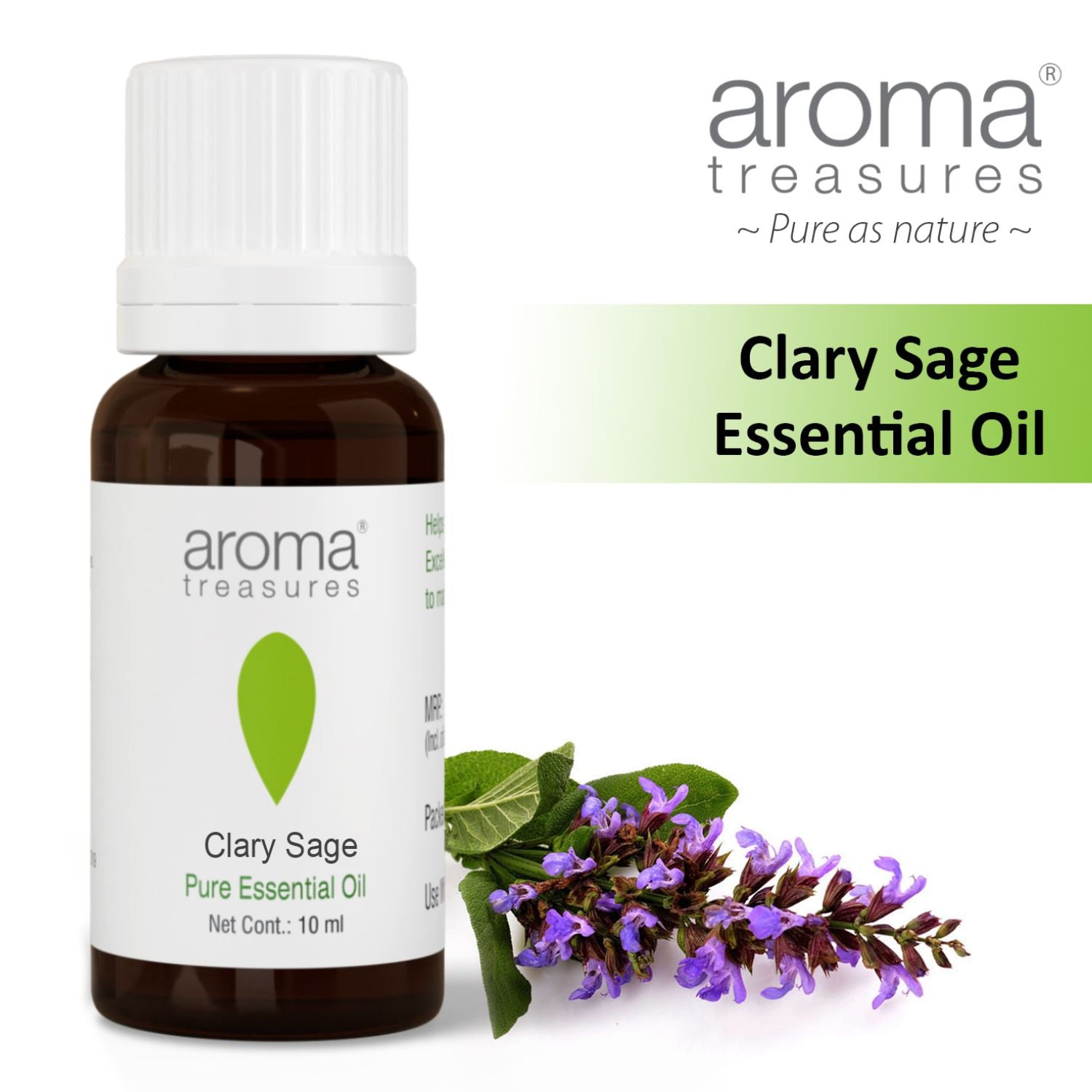 Aroma Treasures Clary Sage Essential Oil (10ml)