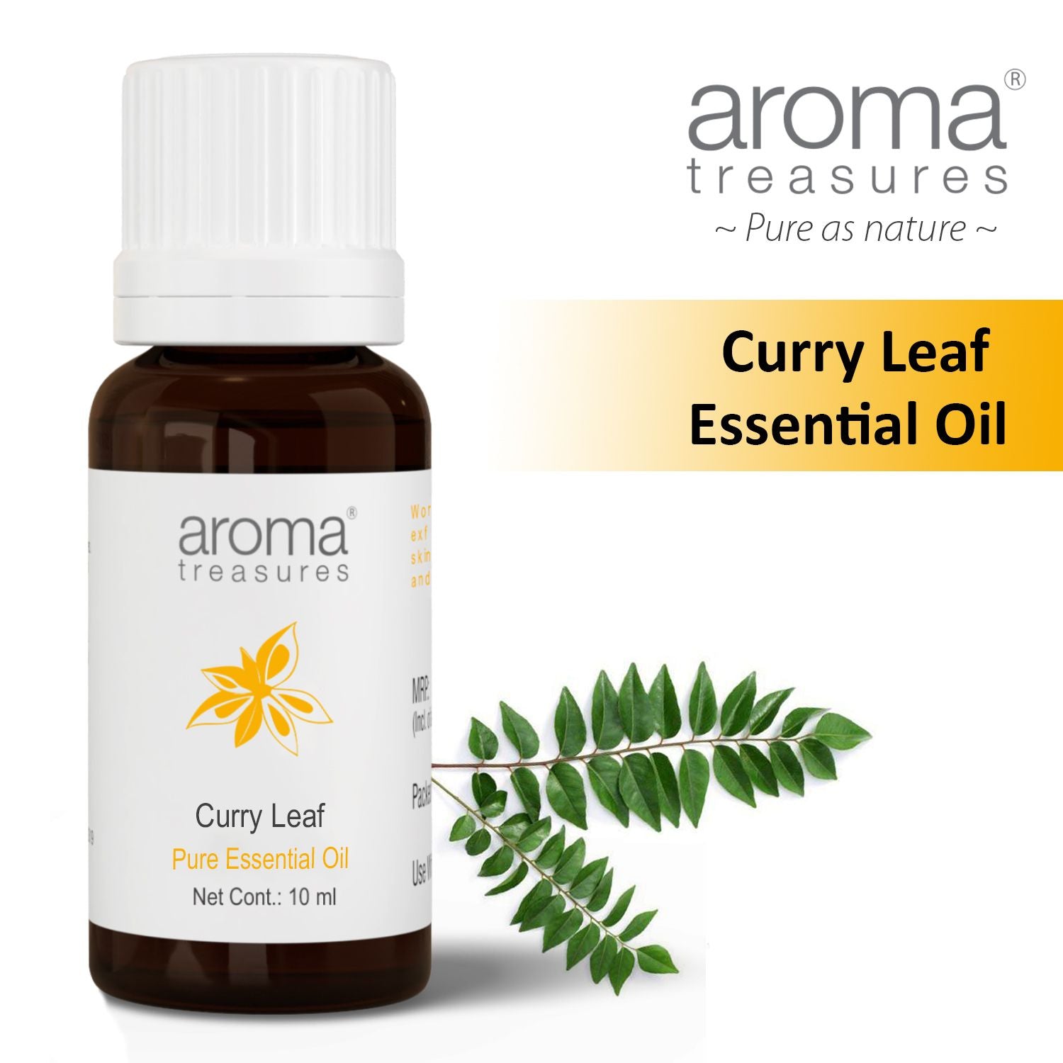 Aroma Treasures Curry Leaf Essential Oil (10ml)