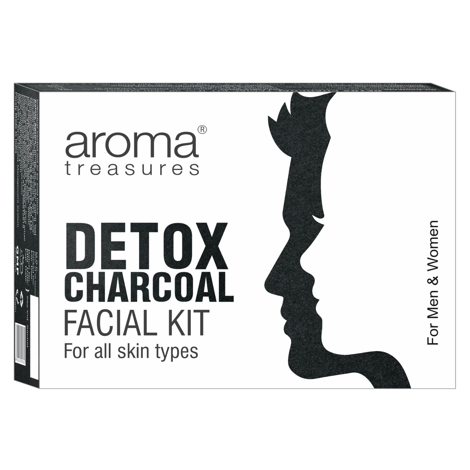 Aroma Treasures Detox Charcoal Facial Kit - For All Skin Types (43g/ml)