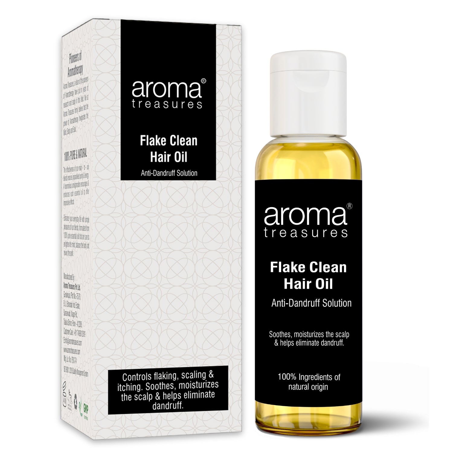 Aroma Treasures Flake Clean Hair Oil - Anti-Dandruff (50ml)