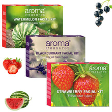 Load image into Gallery viewer, Fruit Facial Kits Combo (Watermelon, Strawberry & Blackcurrant Kit) (75g/ml)
