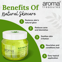 Load image into Gallery viewer, Aroma Treasures Aloe Vera Gel (Hydrating & Moisturizing Gel For Face, Body & Hair) - 500g - Aroma Treasures.com