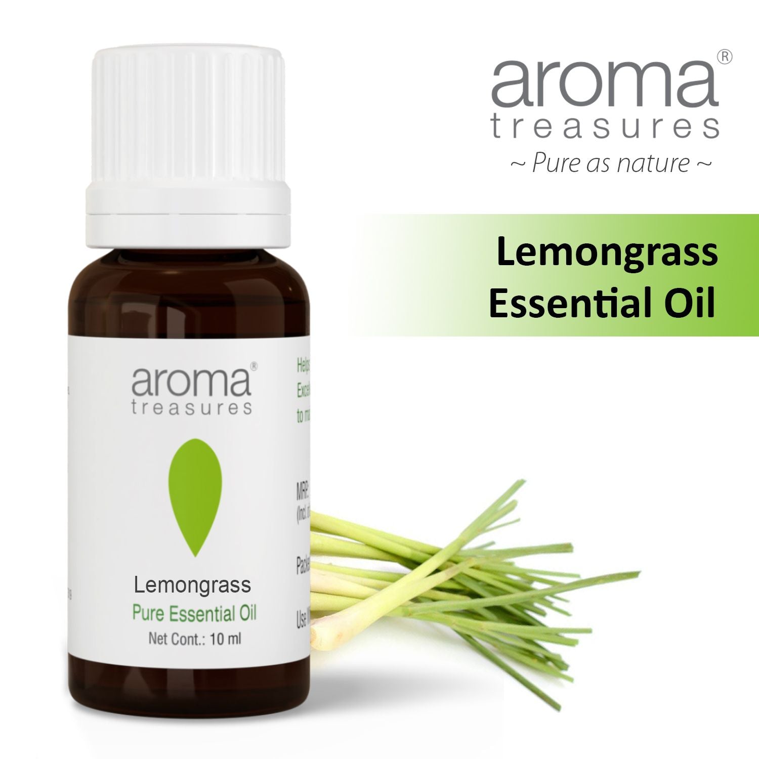 Aroma Treasures Lemongrass Essential Oil ( 10ml )