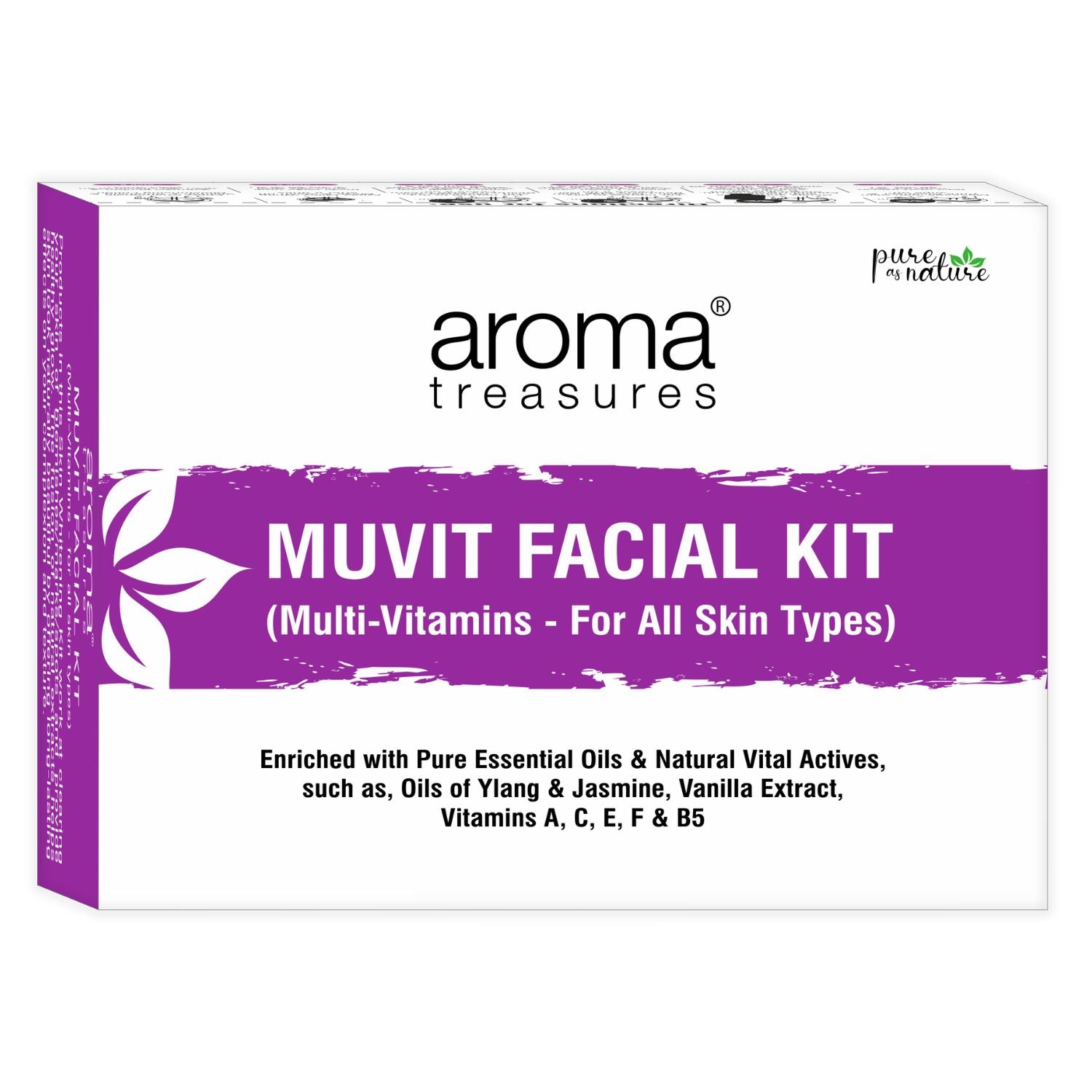 Aroma Treasures Muvit Facial Kit - For All Skin Types (28g/ml)
