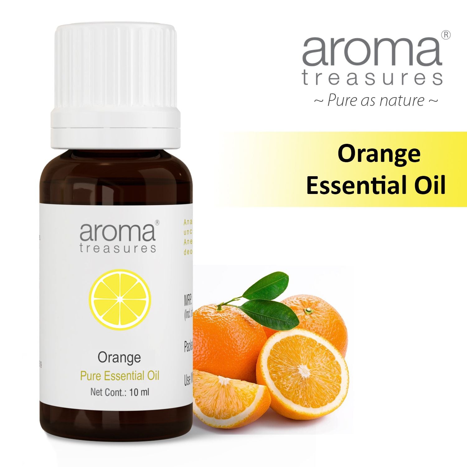 Aroma Treasures Orange Essential Oil - Citrus Aurantium (10ml)
