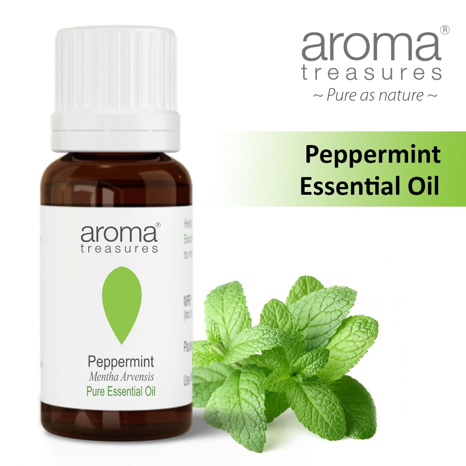 Aroma Treasures Peppermint Essential Oil (10ml)