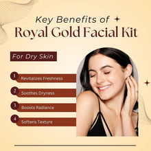 Load image into Gallery viewer, Aroma Treasures Royal Gold Facial Kit For Dry Skin (40g/ml)