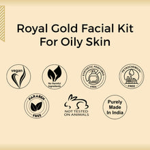 Load image into Gallery viewer, Aroma Treasures Royal Gold Facial Kit For Oily Skin (40g/ml)