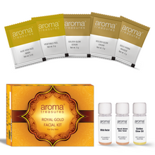 Load image into Gallery viewer, Aroma Treasures Royal Gold Facial Kit For Dry Skin (40g/ml)