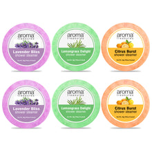 Load image into Gallery viewer, Aroma Treasures Shower Steamers | Aromatherapy Shower Bursts - Lavender, Lemongrass & Orange (Pack of 6) | Relaxing & Energizing Spa Experience | Natural Essential Oils | Gift Set for Wellness