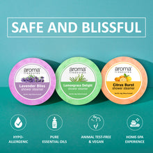 Load image into Gallery viewer, Aroma Treasures Shower Steamers | Aromatherapy Shower Bursts - Lavender, Lemongrass & Orange (Pack of 6) | Relaxing & Energizing Spa Experience | Natural Essential Oils | Gift Set for Wellness
