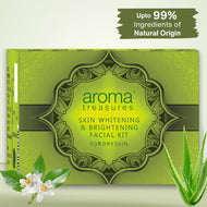Aroma Treasures Skin Whitening & Brightening Facial Kit For Dry Skin (40g/ml)