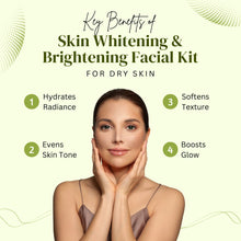 Load image into Gallery viewer, Aroma Treasures Skin Whitening & Brightening Facial Kit For Dry Skin (40g/ml)