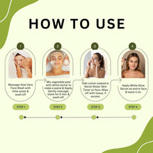 Load image into Gallery viewer, Aroma Treasures Skin Whitening & Brightening Facial Kit For Dry Skin (40g/ml)