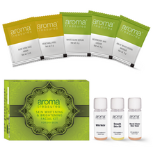 Load image into Gallery viewer, Aroma Treasures Skin Whitening & Brightening Facial Kit For Dry Skin (40g/ml)