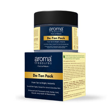 Load image into Gallery viewer, Aroma Treasures De-Tan Pack 100gm(+20gm free) - From Tan to Bright, Instantly