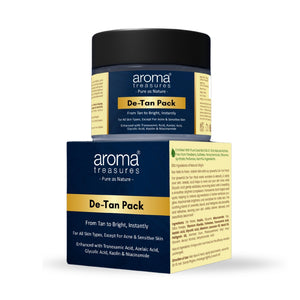 Aroma Treasures De-Tan Pack 100gm(+20gm free) - From Tan to Bright, Instantly