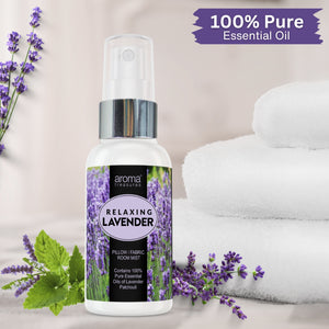 Relaxing Lavender Pillow Fabric Room Mist (50ml)-Aroma Treasures