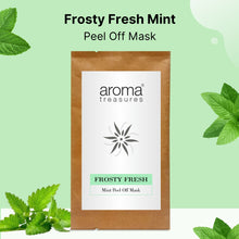 Load image into Gallery viewer, Aroma Treasures Frosty Fresh Mint Peel Off Mask - 20 gm