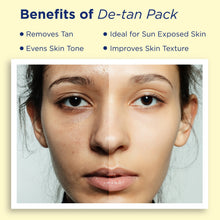 Load image into Gallery viewer, Aroma Treasures De-Tan Pack 100gm(+20gm free) - From Tan to Bright, Instantly