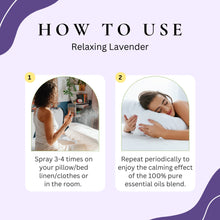 Load image into Gallery viewer, Aroma Treasures Relaxing Lavender Pillow / Fabric Room Mist (50ml)