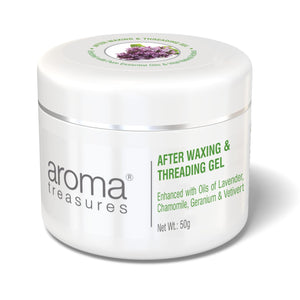 After Waxing & Threading Gel With Aloe Vera Juice & Lavender Oil (50g)-Aroma Treasures – AromaTreasures.com