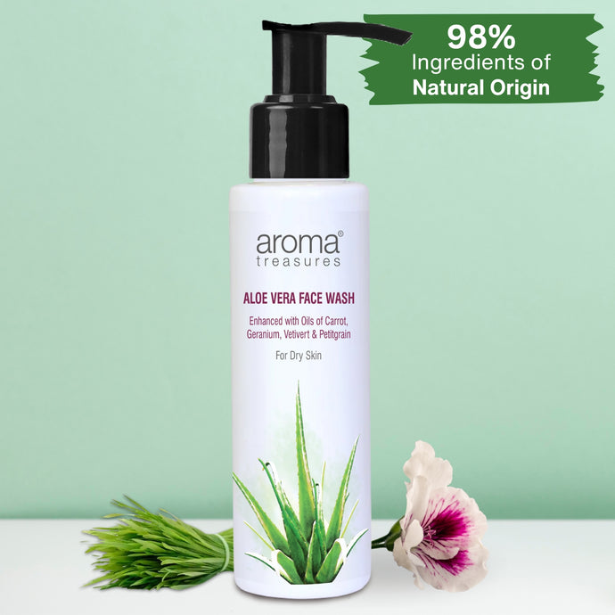 Aroma Treasures Aloe Vera Face Wash (All Skin Type)- 100ml