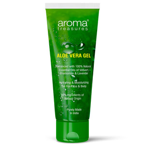 Aroma Treasures Aloe Vera Gel (Hydrating & Moisturizing Gel For Face & Body) - 150g