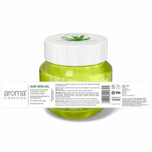 Aroma Treasures Aloe Vera Gel (Hydrating & Moisturizing Gel For Face, Body & Hair) - 125g