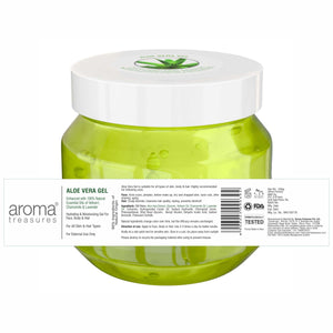 Aroma Treasures Aloe Vera Gel (Hydrating & Moisturizing Gel For Face, Body & Hair) - 500g