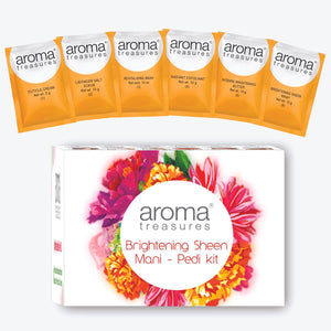 Aroma Treasures Brightening Sheen Mani - Pedi Kit (One Time Use Kit) - Aroma Treasures.com