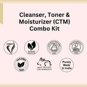 Cleanser, Toner & Moisturizer (CTM) Combo Kit for All Skin Types
