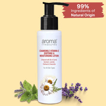 Load image into Gallery viewer, Aroma Treasures Chamomile Vitamin-E Soothing &amp; Moisturizing Lotion - 100ml