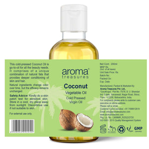 Aroma Treasures Virgin Coconut Vegetable Oil (200ml)