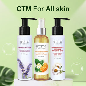 Cleanser, Toner & Moisturizer (CTM) Combo Kit for All Skin Types