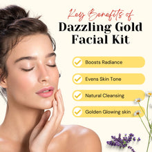 Load image into Gallery viewer, Aroma Treasures Dazzling Gold Facial Kit (210g/ml)