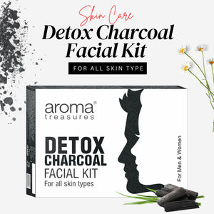 Aroma Treasures Detox Charcoal Facial Kit - For All Skin Types (41g/ml)