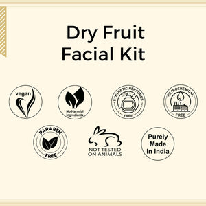 Aroma Treasures Dry Fruit Facial Kit - For All Skin Types (30g/ml)