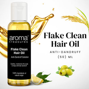Aroma Treasures Flake Clean Hair Oil - Anti-Dandruff (50ml)