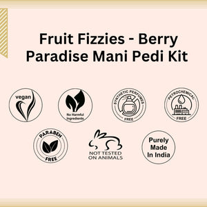 Aroma Treasures Fruit Fizzies - Berry Paradise Mani Pedi Kit (Kiwi & Strawberry) - Aroma Treasures.com