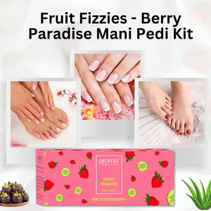 Aroma Treasures Fruit Fizzies - Berry Paradise Mani Pedi Kit (87g/ml)